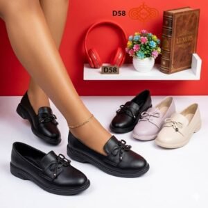 Leather stock shoe