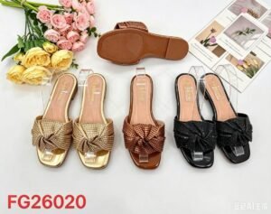 Simple rose slippers